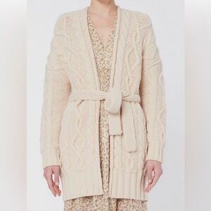 Vanessa Bruno - Cable knit sweater robe